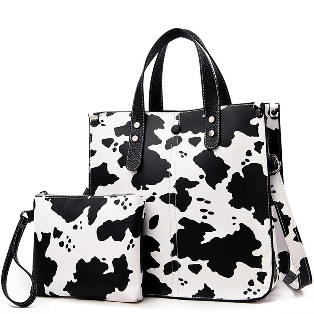 6462 Handbags and Purse Animal-print Leather Shoulder Bag Satchel Handbag